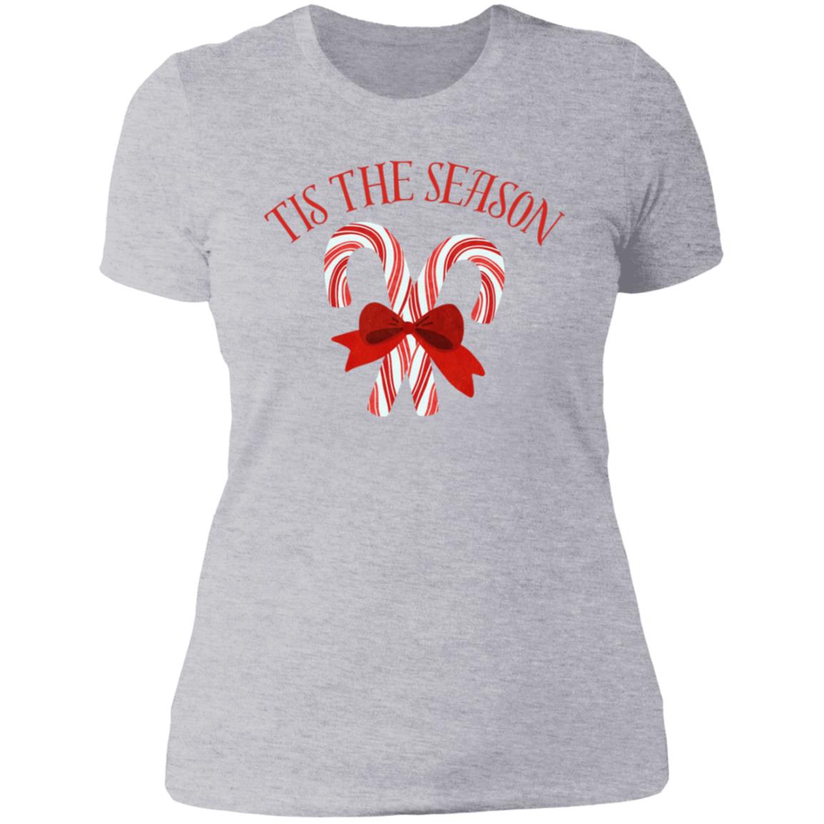 Tis The Season | Candy Cane | Ladies' Boyfriend T-Shirt