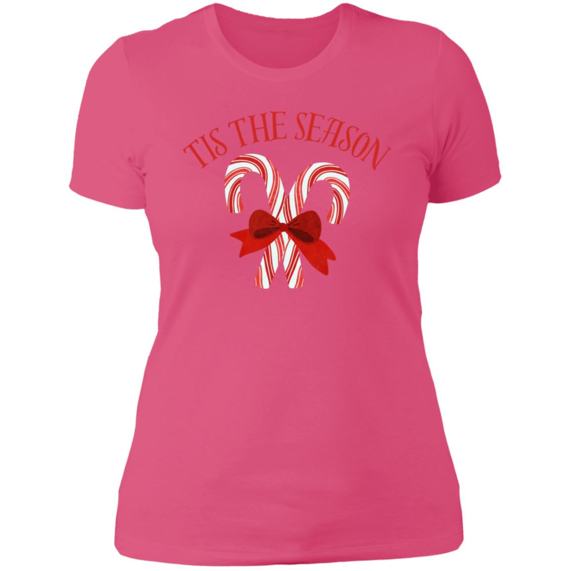 Tis The Season | Candy Cane | Ladies' Boyfriend T-Shirt