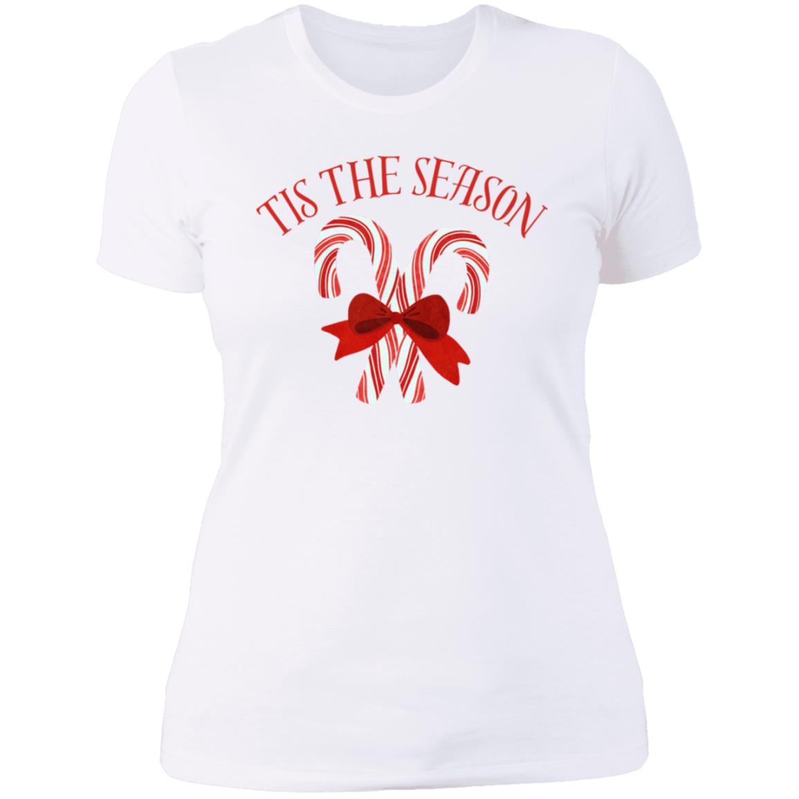 Tis The Season | Candy Cane | Ladies' Boyfriend T-Shirt