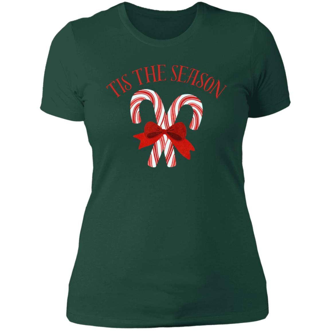 Tis The Season | Candy Cane | Ladies' Boyfriend T-Shirt
