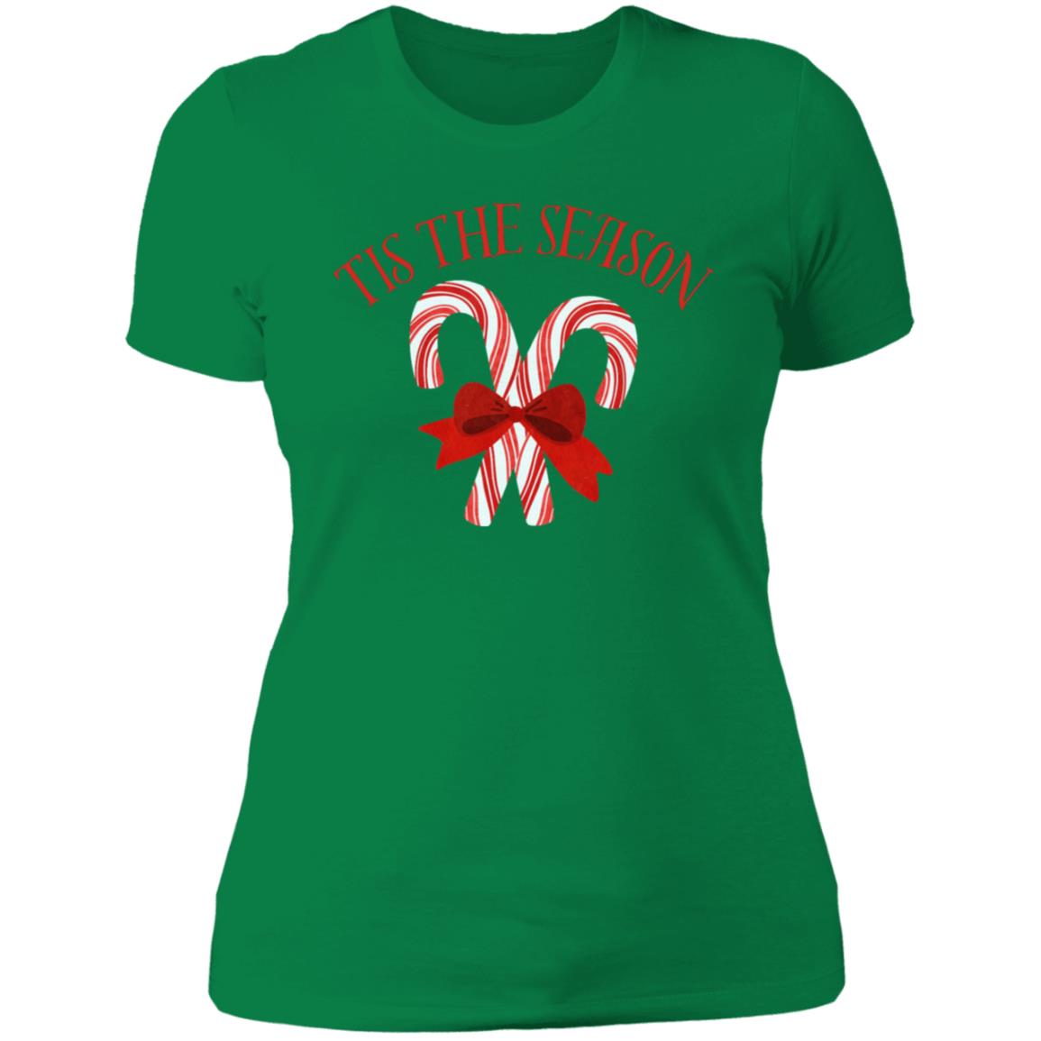 Tis The Season | Candy Cane | Ladies' Boyfriend T-Shirt