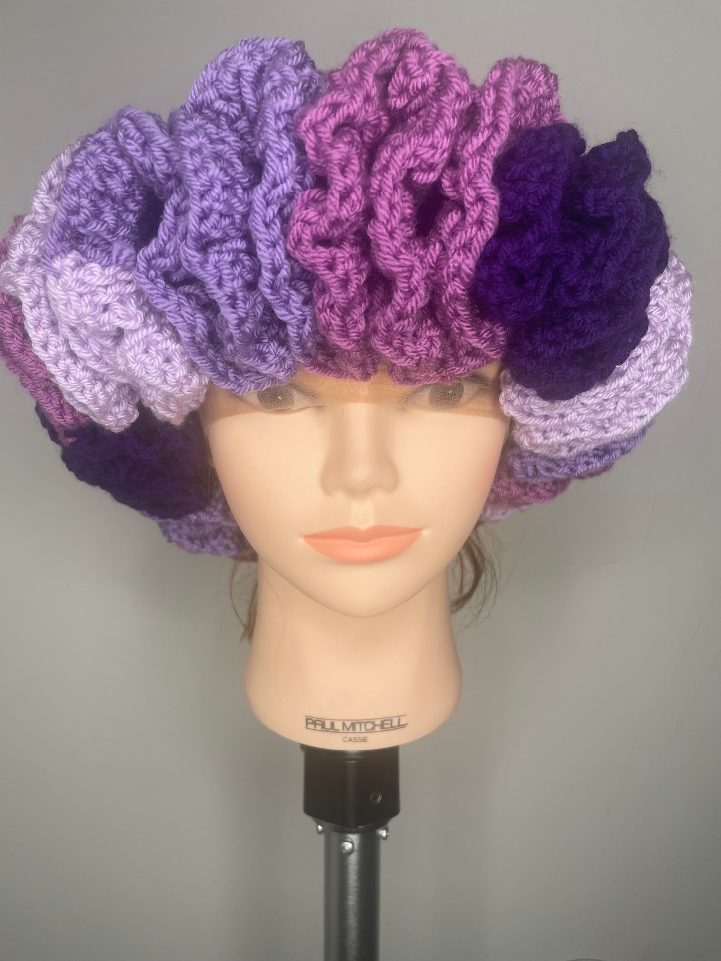 Purple Rayne Ruffle Hat