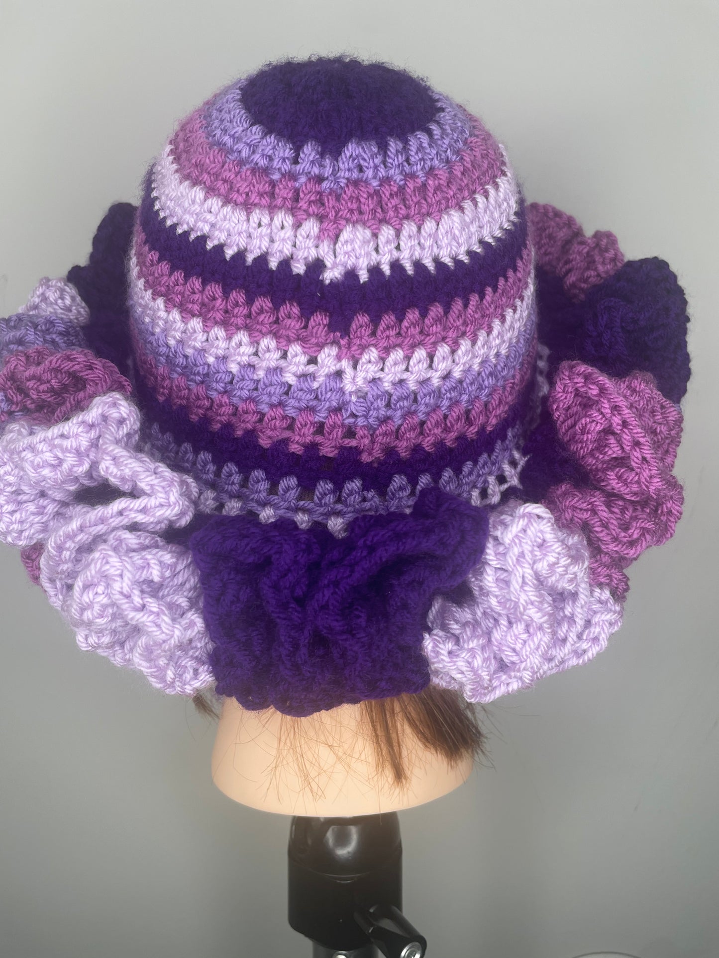 Purple Rayne Ruffle Hat