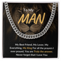 To My Man | Lion | Cuban Link Necklace | Gifts to Dad
