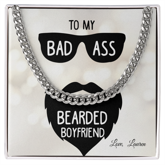 To My Bearded Boyfriend | Cuban Link | Gifts for Dad
