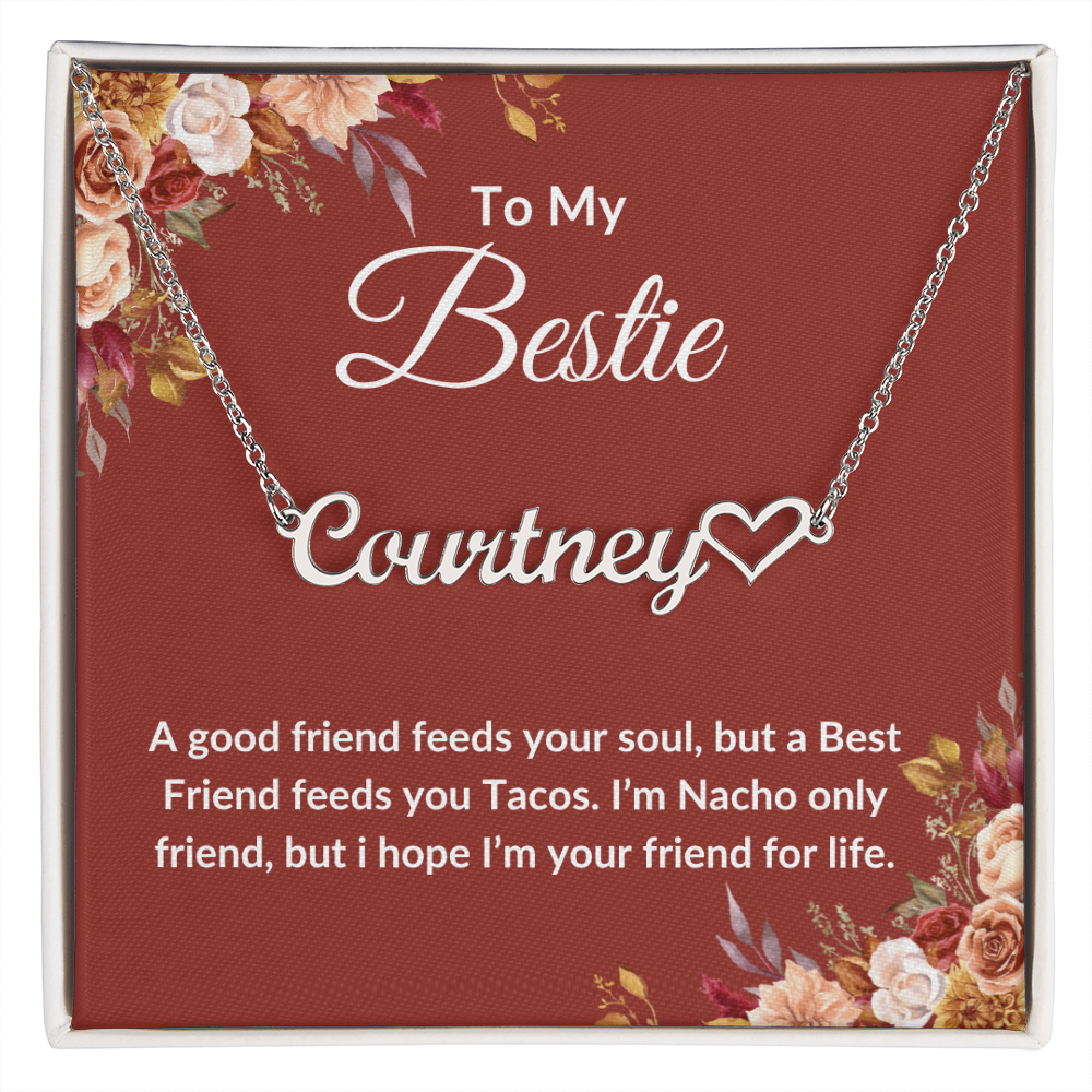 To My Bestie | Name Heart | Gifts For Daughter