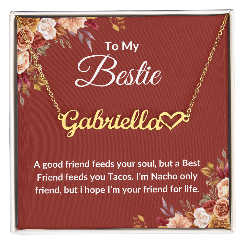 To My Bestie | Name Heart | Gifts For Daughter