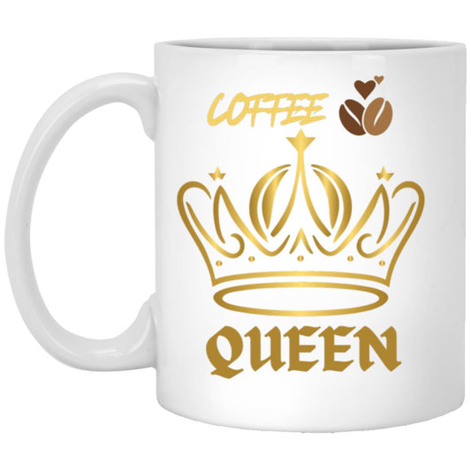 Coffee Queen one sided 11oz White Mug