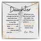 To My Daughter Love Mom | Birth Flower Necklace | Gifts to Daughter