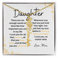 To My Daughter Love Mom | Birth Flower Necklace | Gifts to Daughter